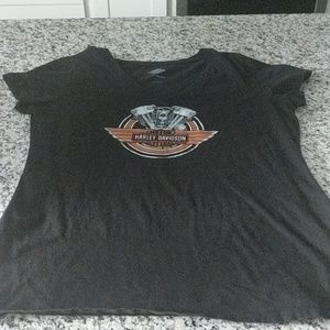 V neck Harley Davidson T shirt